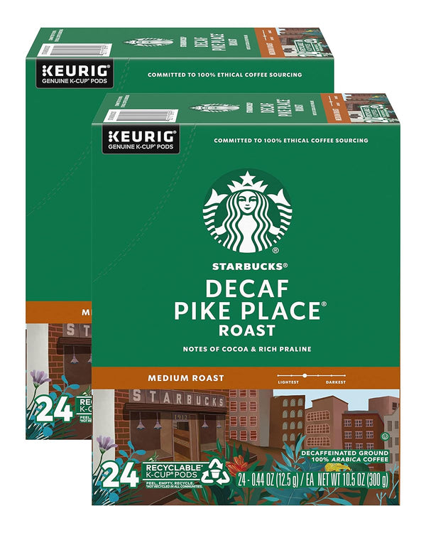 Starbucks Decaf House Blend Medium Roast K-Cup Coffee Pods for Keurig Brewers