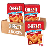 Cheez-It Baked Snack Crackers, Gluten Free, Lunch Snacks, Original (3 Boxes)