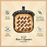 250 pcs Air Fryer Liners, Disposable Airfryer Paper Liners – Non-Stick and Oil Proof for Easy Cleanup, Great for Oven, Pans & Baking – 8” Square for 5-8 qt Basket by Baker's Signature