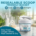 TradeGrade Pure 1 Gallon Baking Soda Food-Grade Sodium Bicarbonate Powder for Cooking and Cleaning