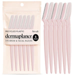 kitsch dermaplane razor for women face - black, 12 pc set - exfoliating facial razor for smoother skin