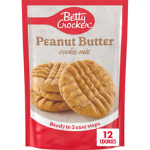 Betty Crocker Peanut Butter Cookie Mix, Makes 12 Cookies, 7.2 oz
