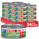 Bumble Bee Wild Caught Skipjack Tuna In Water, 5 oz Cans (Pack of 24) - Low Carb, Gluten Free, Kosher