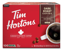 Tim Hortons Dark Roast Coffee K-Cup Pods Compatible with Keurig Brewers 100ct