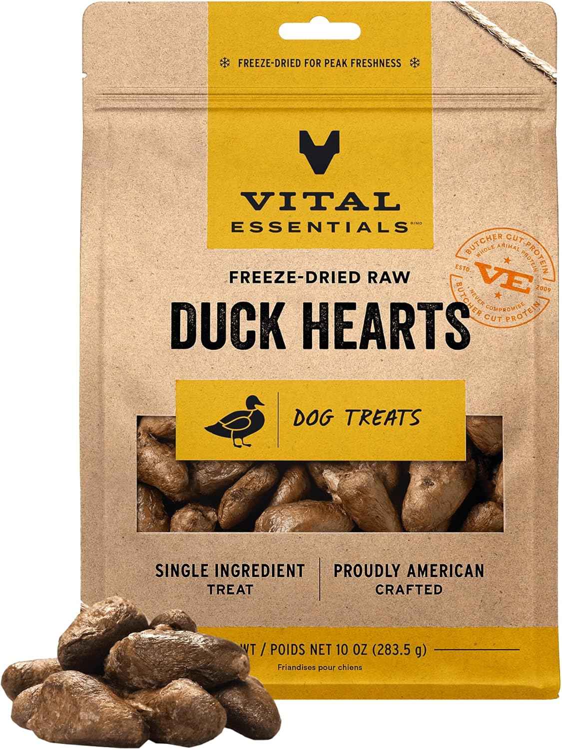 Vital Essentials Single Ingredient Beef Liver Dog Treats, 2.1 oz | Freeze-Dried Raw | Premium Quality High Protein Training Treats | Grain Free, Gluten Free, Filler Free