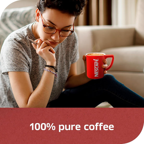 nescafe clasico instant dark roast coffee, 10.5 oz, 1 jar, 150 cups