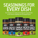 Weber 4.3 oz Garlic Parmesan Seasoning Blend for Vegetables, Pork, Poultry, and Pasta