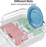 Expandable Stainless Steel Dish Drying Rack for Kitchen Counters