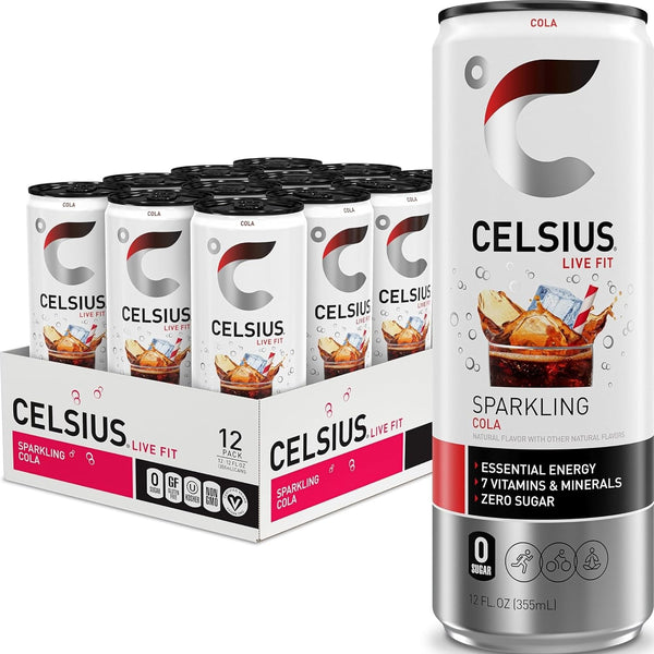 CELSIUS Sparkling Watermelon, Sugar Free Energy Drink, 12 Fl Oz (Pack of 12)