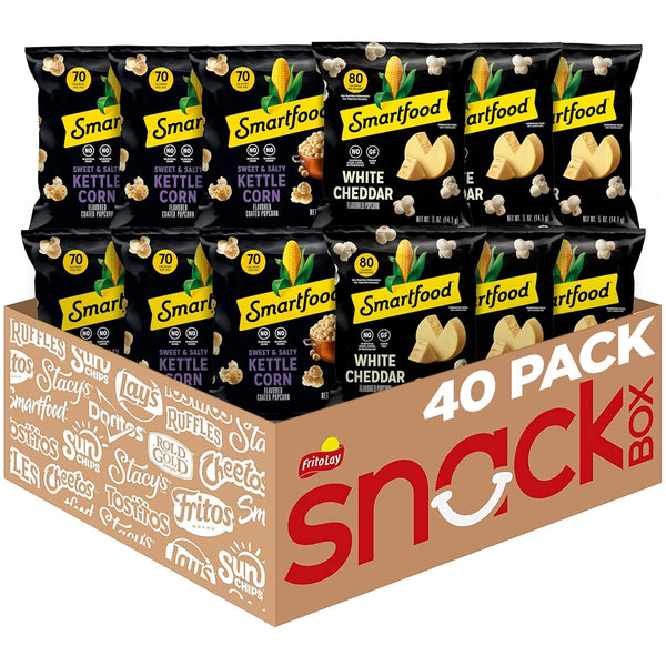40 count White Cheddar Popcorn in 0.625 ounce bags
