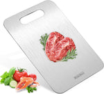 304 Food Grade Stainless Steel Cutting Board for Kitchen and Outdoor Use