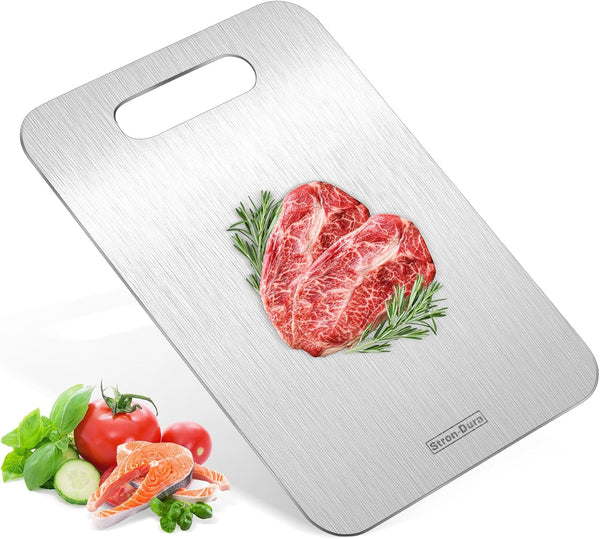 304 Food Grade Stainless Steel Cutting Board for Kitchen and Outdoor Use