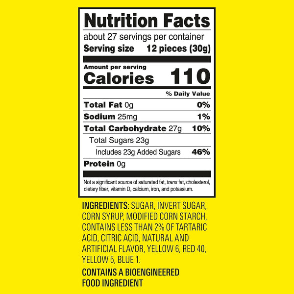 sour patch kids assorted fruits family size 1.8 lb bag chewy snacks