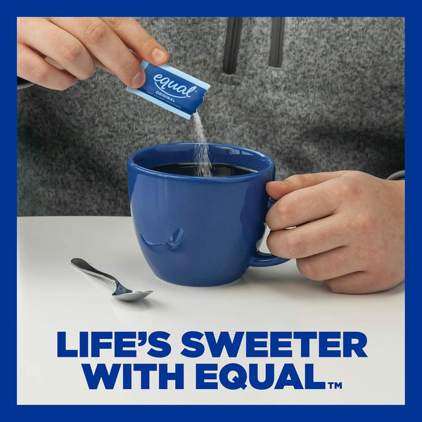 Equal 0-Calorie Sweetener Packets, Aspartame & Acesulfame-K, Zero Calorie Sugar Alternative, 800 Ct