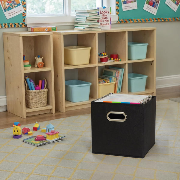 Household Essentials Foldable Fabric Storage Bins 6 Piece Set