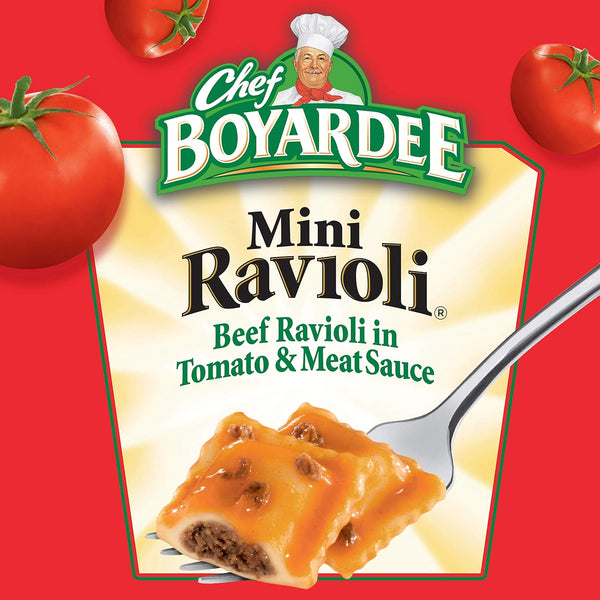 Chef Boyardee Mini Ravioli, 15 oz, 4-Pack: Delicious, Convenient Pasta Meal
