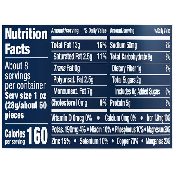 PLANTERS Lightly Salted Cashews - Cashew Halves & Pieces, Plant-Based Protein, 8 Oz Canister