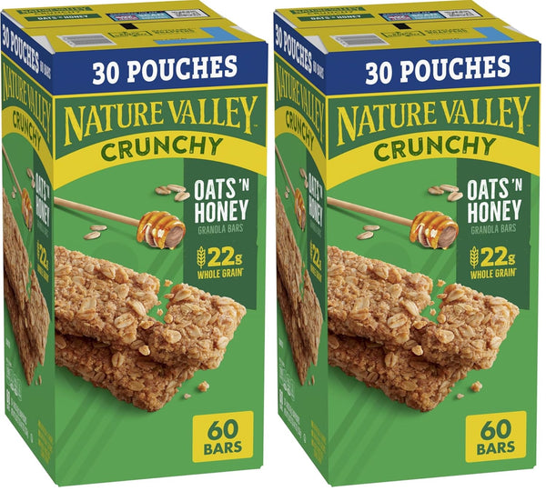 Nature Valley Crunchy Granola Bars, Oats 'n Honey, 48 Count, 35.76 oz