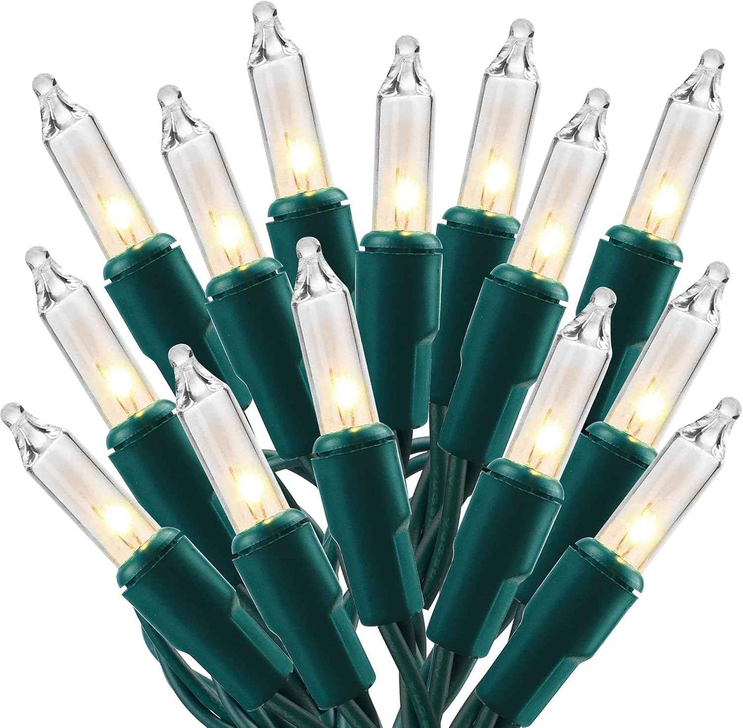 Christmas Lights, 150 Count 29 FT Christmas Mini String Lights, Green Wire Fairy Light, 120V UL Certified Connectable Xmas Tree Light for Patio, Holiday, Party, Outdoor Indoor Decoration, Warm White