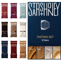 stars + honey protein bars, flavor variety, 15g protein, 2g sugar, keto friendly snack, gluten free, dairy free, soy free