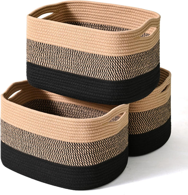 Storage Baskets for Organizing Shelves and Baby Nursery