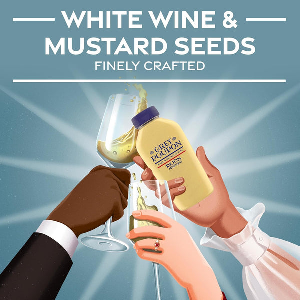 Grey Poupon Dijon Mustard: 10 oz Squeeze Bottle with Bold, Creamy Flavor