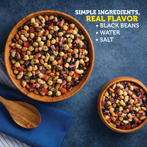 Goya Foods 15.5 Ounce Black Beans, 8 Pack, Gluten Free, Low Fat, Kosher