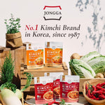 Spicy fermented kimchi napa cabbage in convenient pouches for ramen and stir-fries