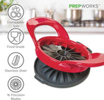 PrepWorks 16-Slice Dishwasher Safe Apple Slicer and Corer with Safety Cover for Quick and Easy Food Prep