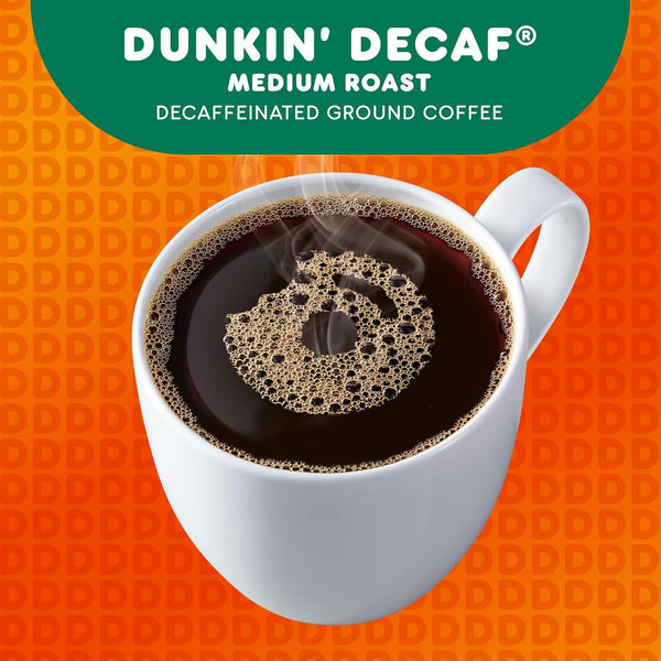 Dunkin' Decaf Medium Roast Coffee, 22 Count, 4 Pack