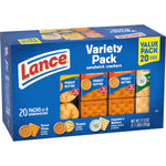 Lance Sandwich Crackers Variety Pack 20 Individually Wrapped Packs