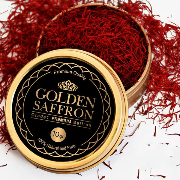 Golden Saffron, Finest Pure Premium All Red Saffron Threads Grade A+ Super Negin, Non-GMO Verified 2.0 Grams
