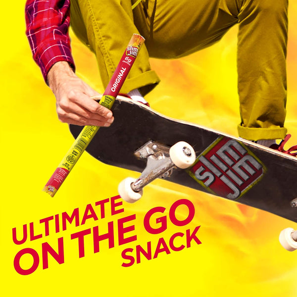 Slim Jim Original Flavor Giant Smoked Meat Sticks, 24 Count, 0.97 oz Each
