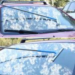 Window Cleaner with Long Handle(57IN), Glass Cleaning Tools with Silicone Squeegee & Microfiber Scrubber, Window Cleaning Kit for Shower Glass Mirror Door Car