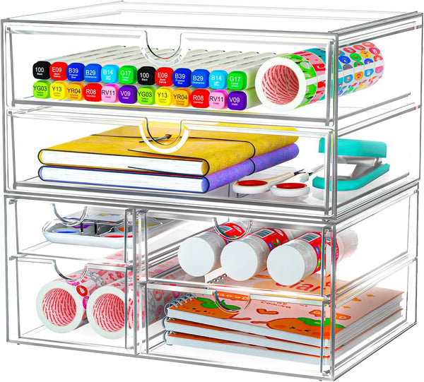 Acrylic Makeup Organizer with 13 Drawers for Storage and Organization