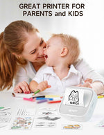 idprt portable sticker maker machine with 1 roll sticker paper grey