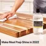 Thirteen Chefs Mineral Oil Conditioner for Wood Cutting Boards and Butcher Block