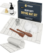 Oleex 3-Pack Stone Dish Drying Mat Set for Kitchen Counters
