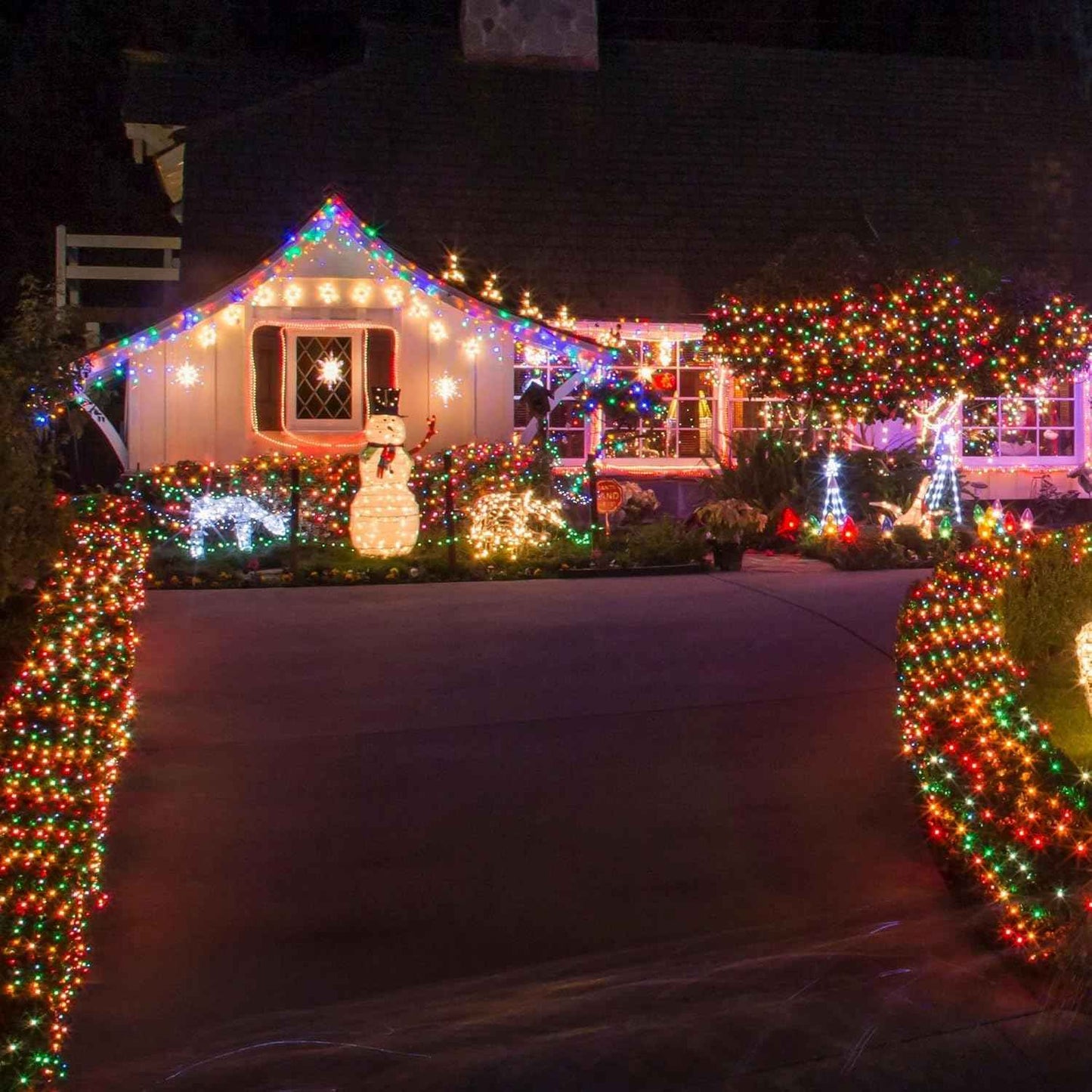 TW SHINE 200 LED Christmas Lights, 66FT Multi-Colored Outdoor Plug-In String Lights with 8 Modes, Waterproof Holiday Décor for Yard, House & Parties