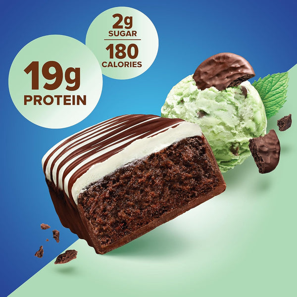 20g Protein Chocolate Mint Cookie Protein Bars, 36 count, Gluten Free