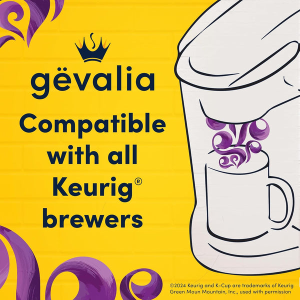 Gevalia Frothy 2-Step Artificially Flavored Mocha Latte Espresso Style K-Cup Coffee Pods & Froth Packets Kit