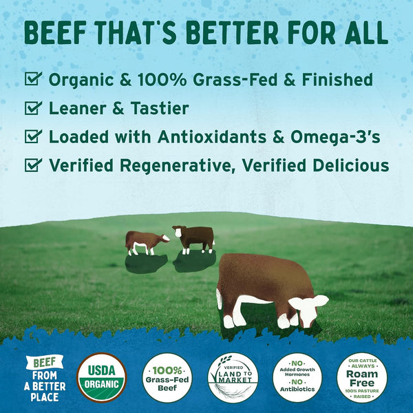 Verde Farms, Beef Stew Meat, Organic, Grass-Fed, 1 lb