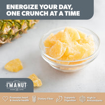 Premium Dried Pineapple Chunks 16oz, Non-GMO, Gluten & Peanut Free, Ethically Sourced