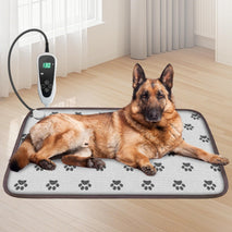 Large Waterproof Dog Heating Pad 34x21in with Smart Thermostat and Power Line Protection