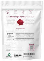 Organic Dragon Fruit Powder, 10oz, 100% Natural, Freeze-Dried, Non-GMO, Vegan Friendly