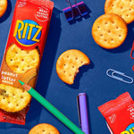 RITZ Peanut Butter and Cheese Sandwich Crackers Variety Pack, 32 Snack Packs