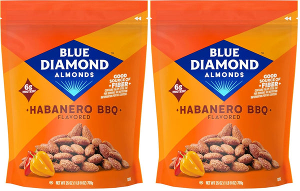 Blue Diamond Wasabi and Soy Sauce Flavored Almonds, 25 Oz Bulk Bag, Pantry Staple, GMO-Free, Kosher Certified