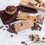 quest nutrition chocolate chip cookie dough protein bars 21g protein 1g sugar 4g net carb gluten free 12 count