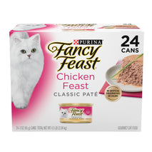 fancy feast chicken feast classic pate collection grain free wet cat food multi-pack