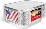 Stock Your Home Aluminum Pans 9x13 Disposable Foil Pans (30 Pack) - Half Size Steam Table Deep Trays - Tin Foil Pans Great for Cooking, Heating, Storing, Prepping Food